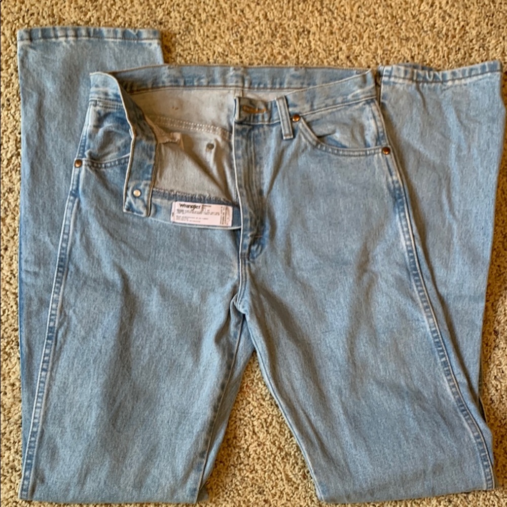 Men's Light Blue Wrangler Jeans